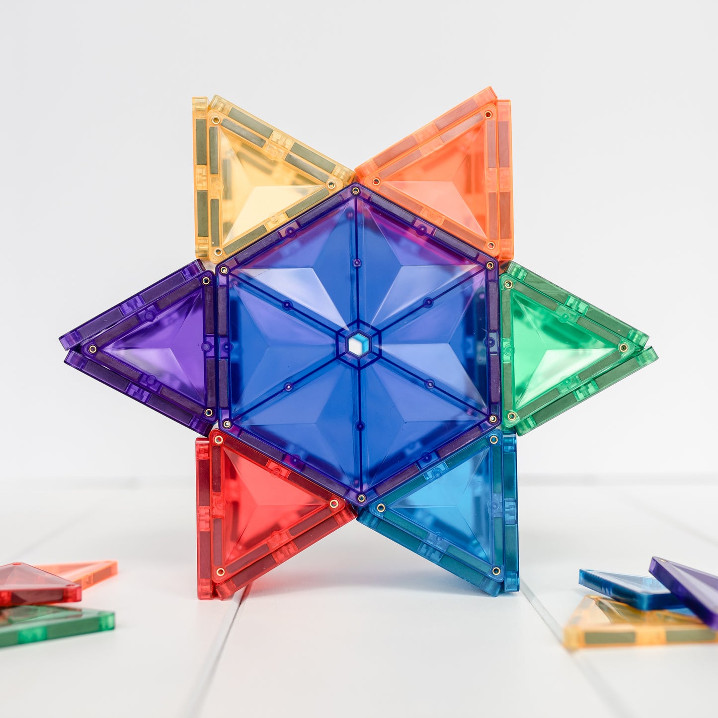 CONNETIX 212 Piece Rainbow Mega Pack Magnetic Tiles Set