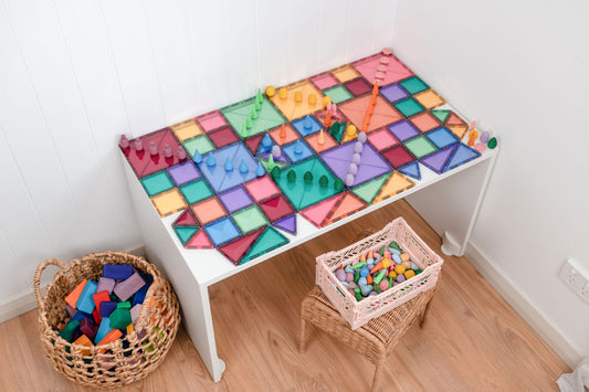 CONNETIX 64 Piece Pastel Starter Pack | Magnetic Tiles Toy
