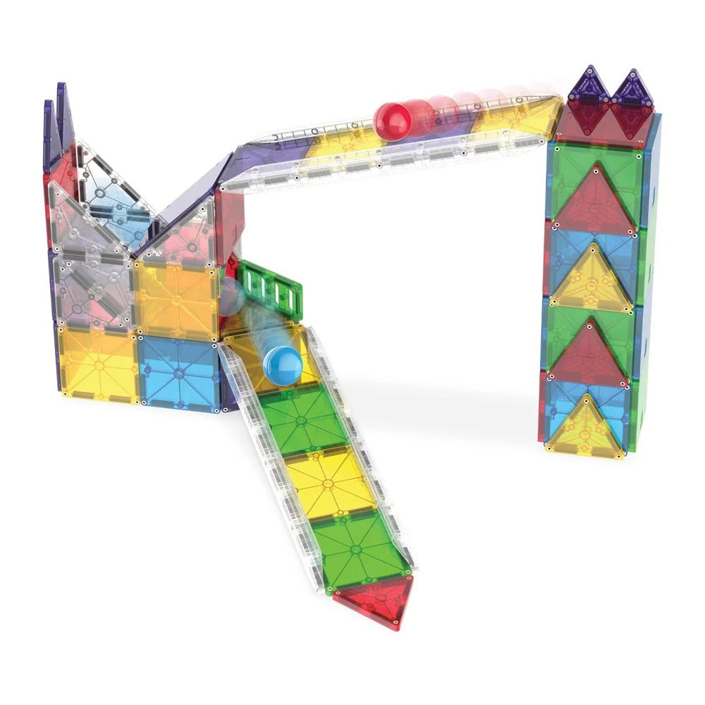 MAGNA-TILES Rail Racers Deluxe 90-Piece Set | STEM Toy