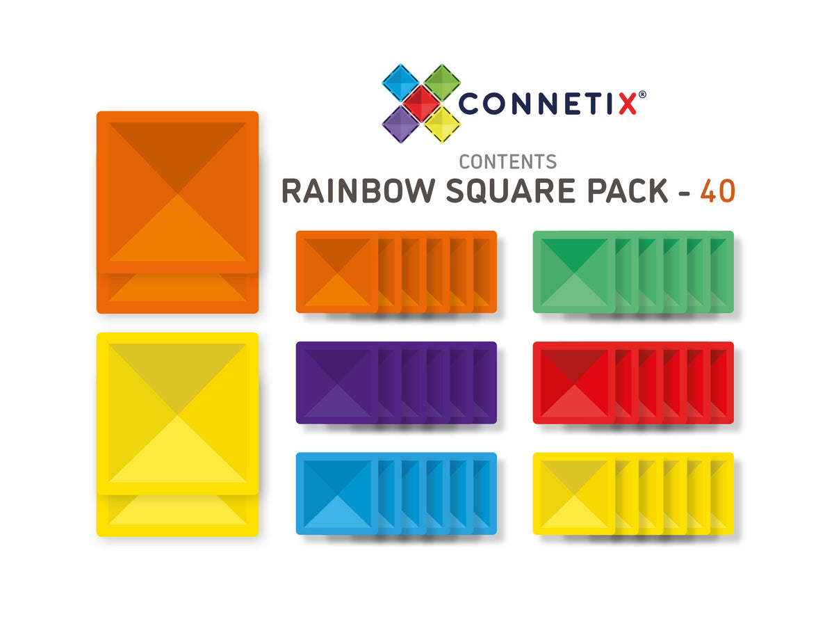 Rainbow square pack - 40