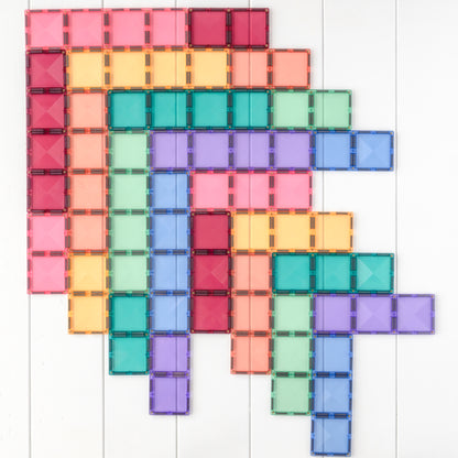 CONNETIX 24 Piece Pastel Rectangle Pack | Magnetic Tiles