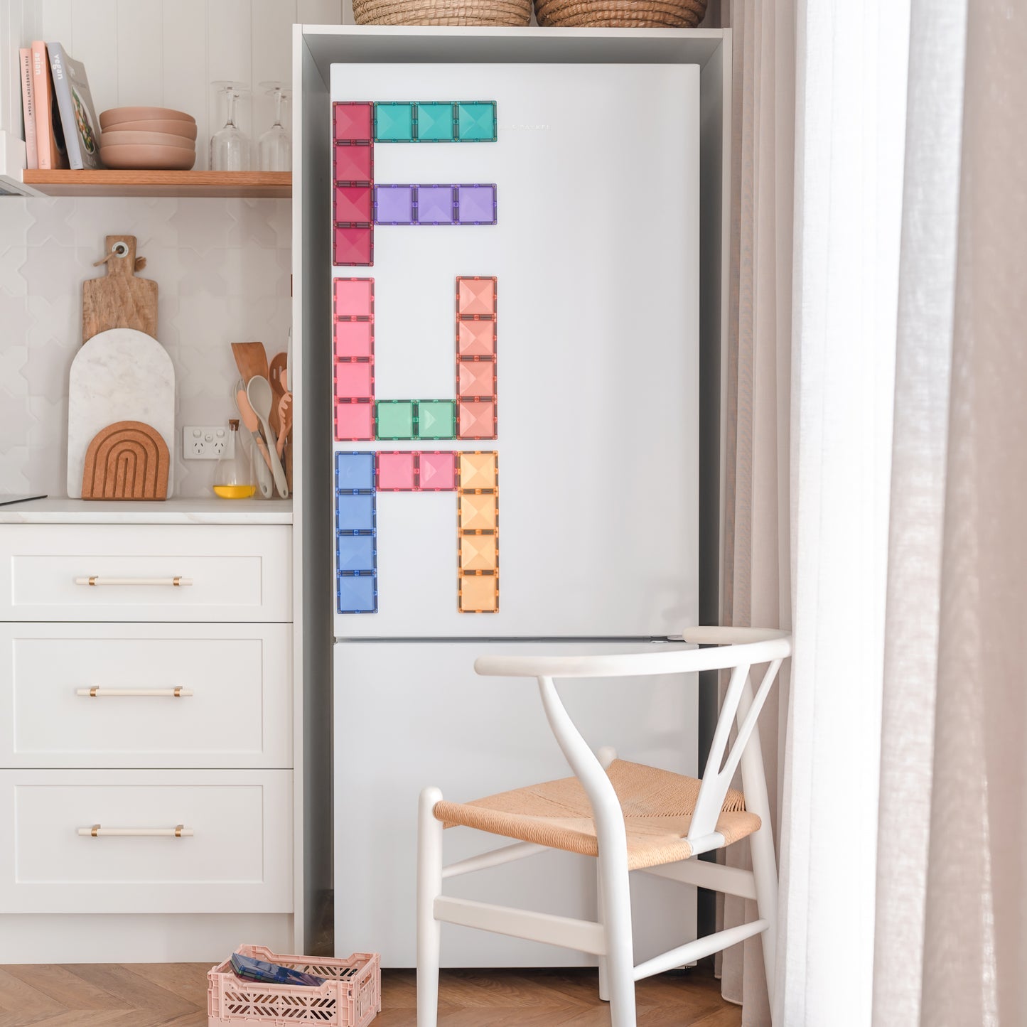 CONNETIX 24 Piece Pastel Rectangle Pack | Magnetic Tiles
