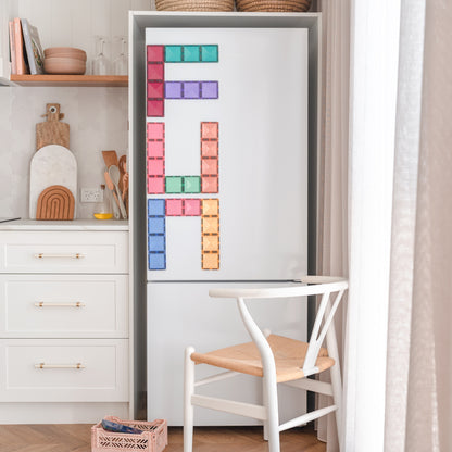CONNETIX 24 Piece Pastel Rectangle Pack | Magnetic Tiles