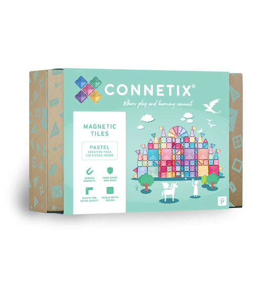CONNETIX® 120 Piece Pastel Creative Pack | Magnetic Tiles