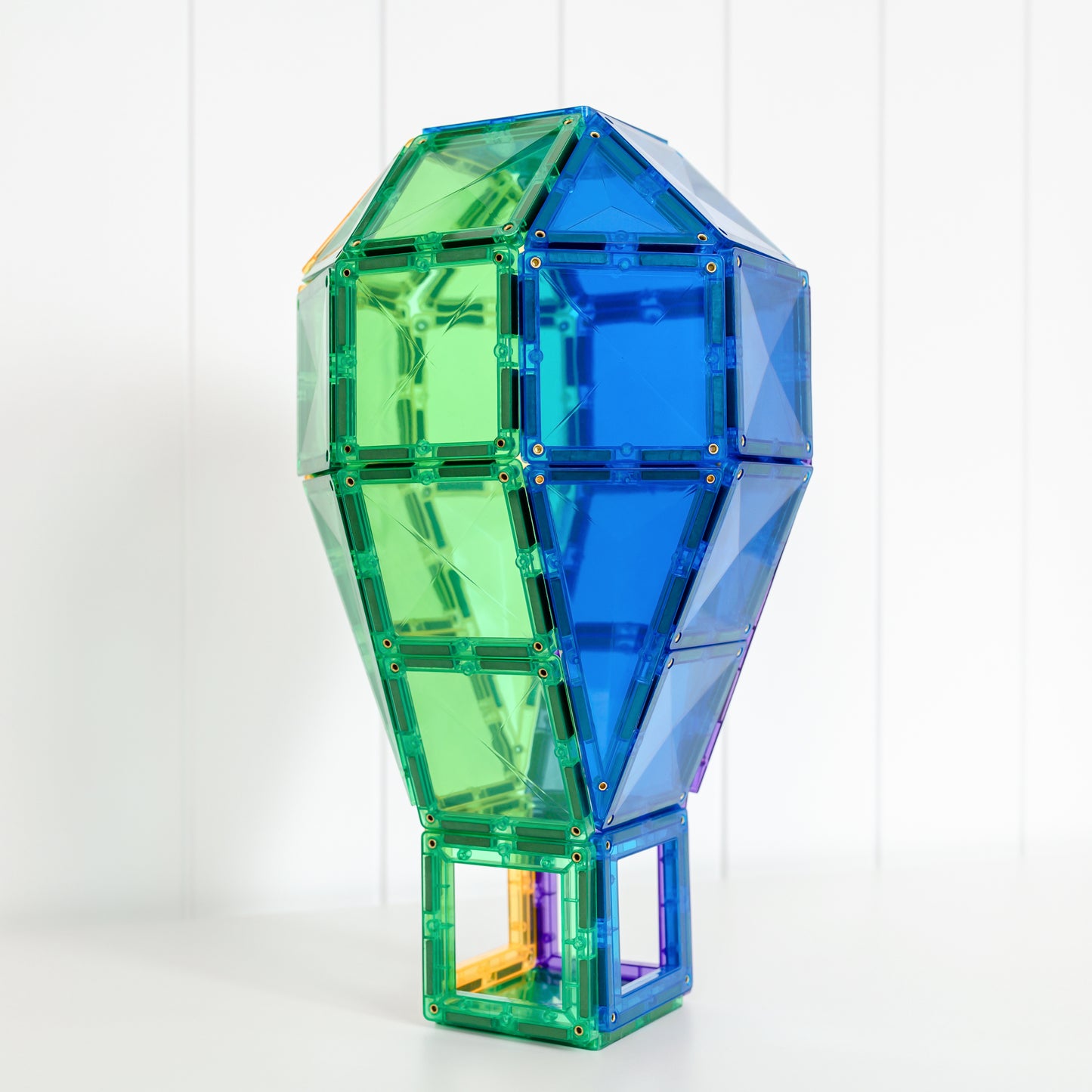 CONNETIX 102 Piece Rainbow Creative Pack | STEM Magnetic Tiles