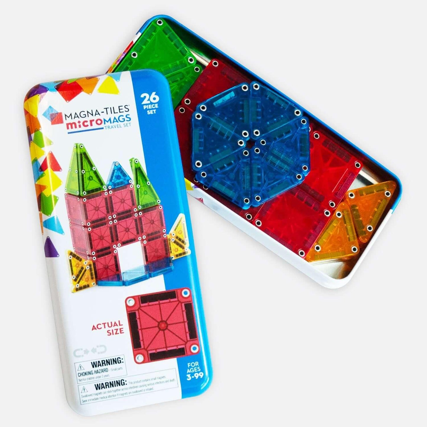 Magnetic Tiles microMAGS Travel Set - 26 Piece Magnetic Toy