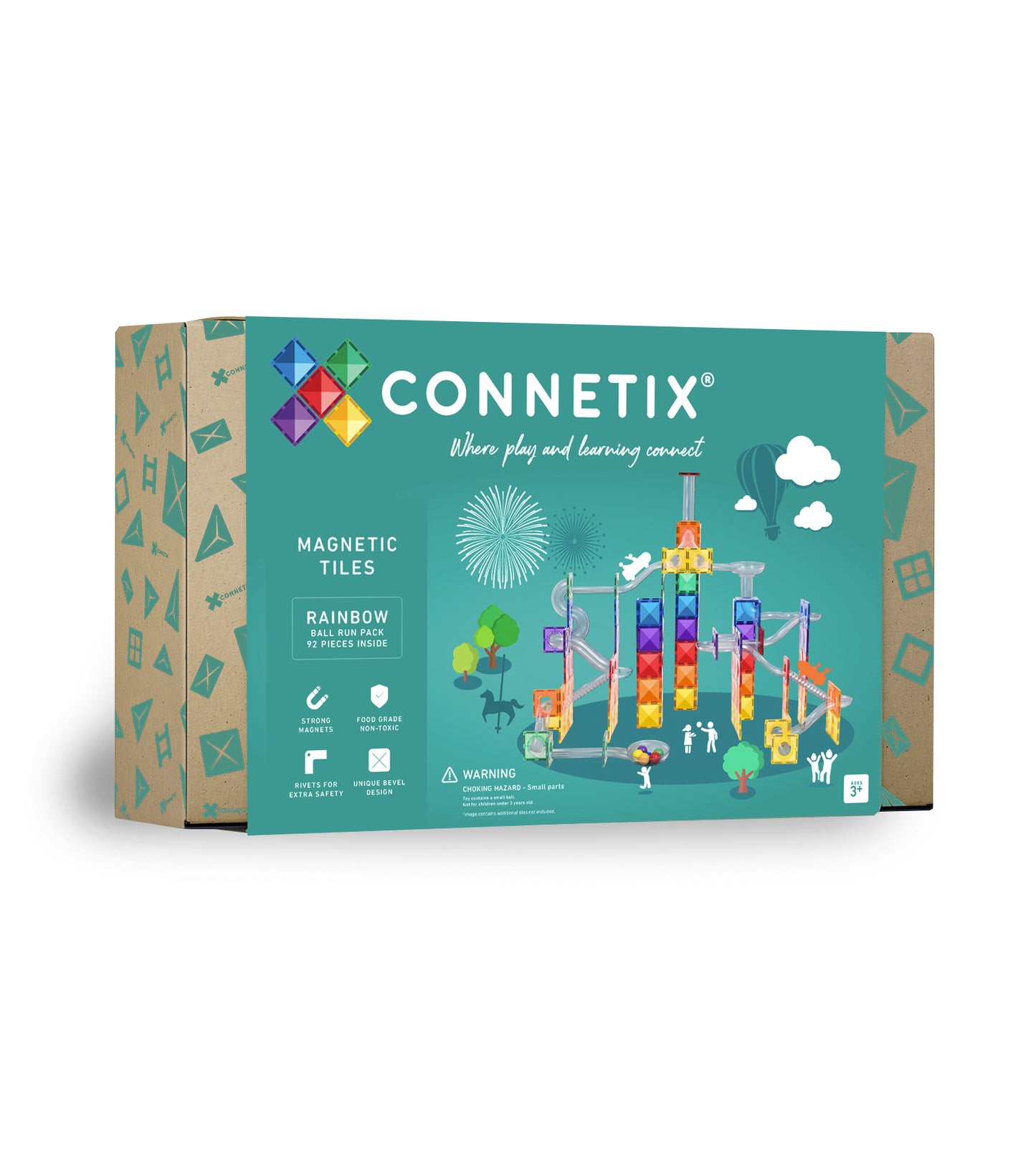 Connetix magnetic tiles packaging
