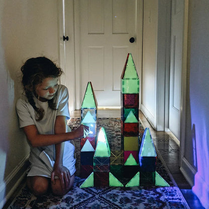Magnetic Tiles - Glow - 16 Piece Set