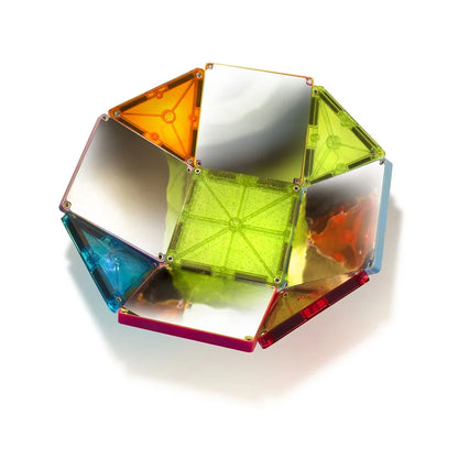 Colorful geometric transparent puzzle 
