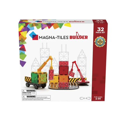 Magna-Tiles Builder set packaging with toy construction scene
