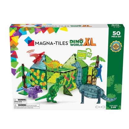 Magnetic Tiles - Dino World XL - 50 Piece Set