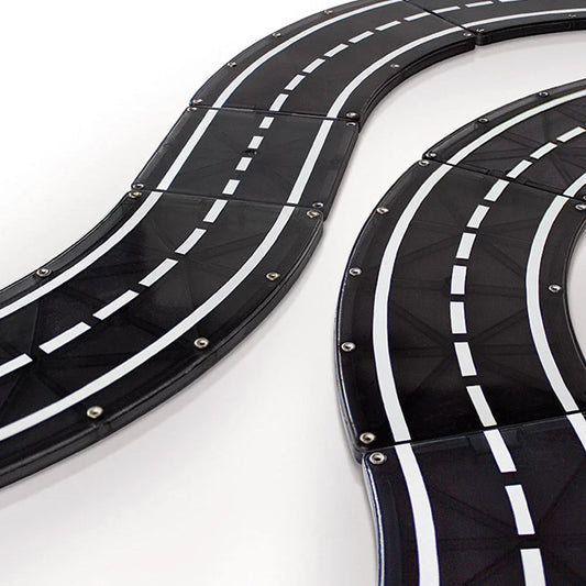 Black and white track layout 
