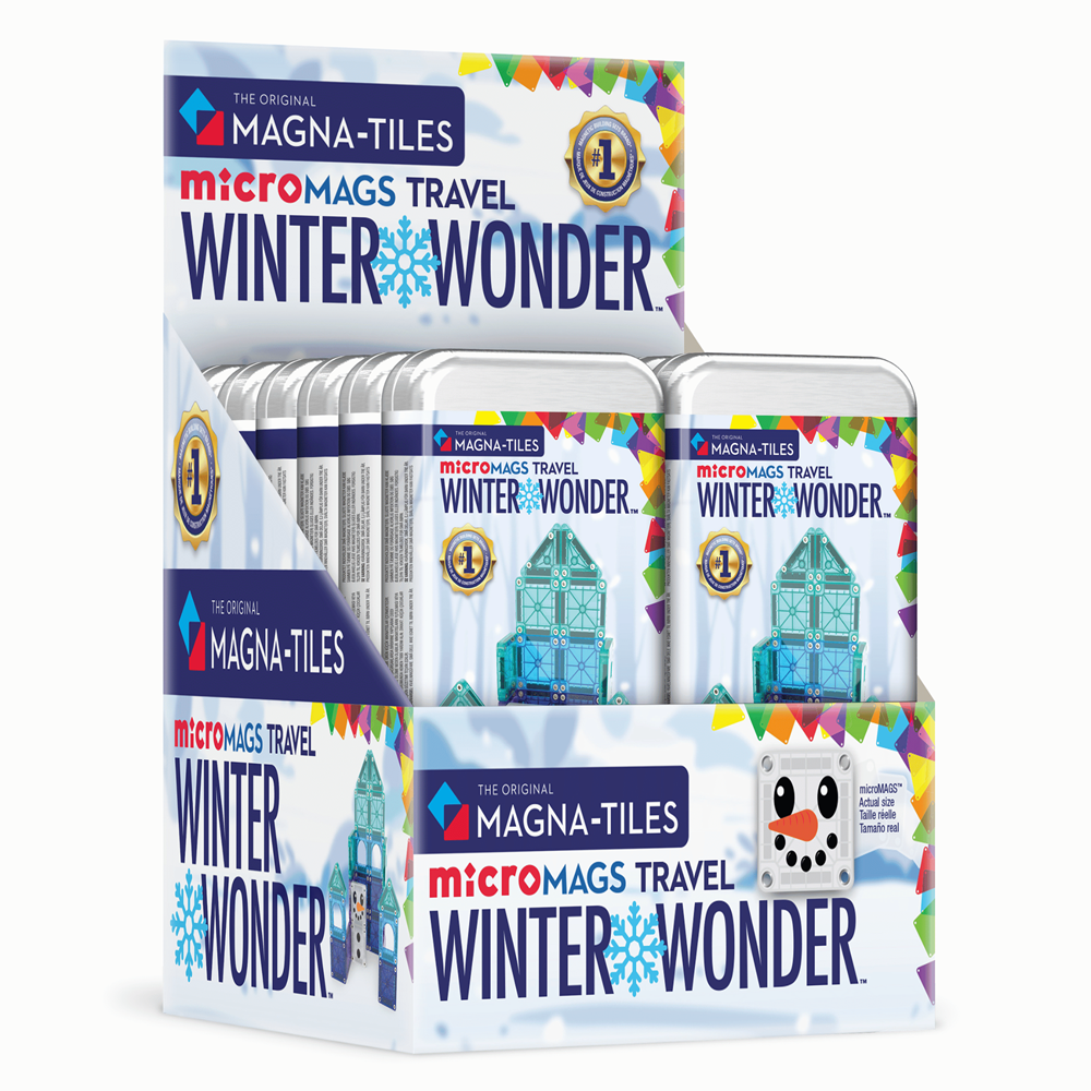  microMAGS Winter Wonder Travel Set - 26 Piece Set - 12 Unit Counter Display