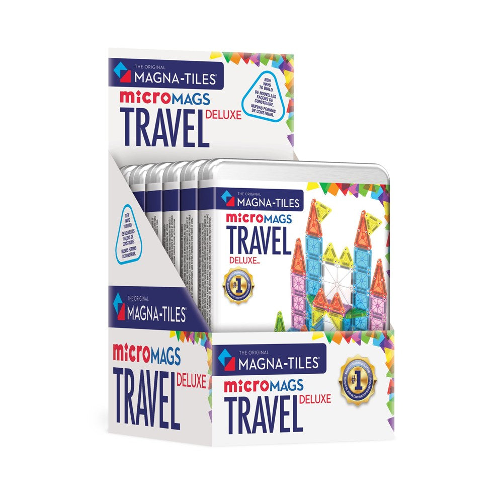 Packaging of Magna-Tiles micromags Travel Deluxe