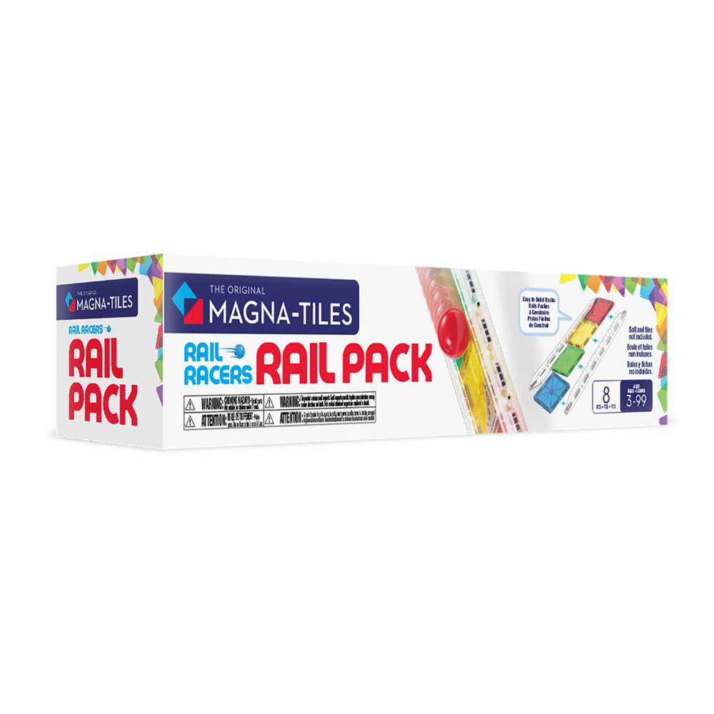 Magna-Tiles Rail Racers Rail Pack packaging 