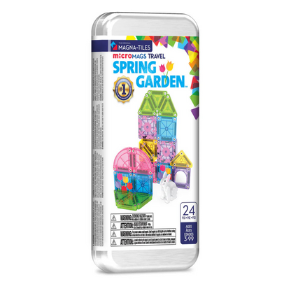 Magna-Tiles microMags Travel Spring Garden set packaging 