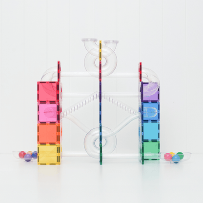 CONNETIX Ball Run Bright Pack 114pc | Magnetic Ball Run