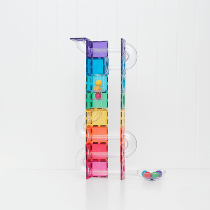 CONNETIX Ball Run Bright Pack 114pc | Magnetic Ball Run