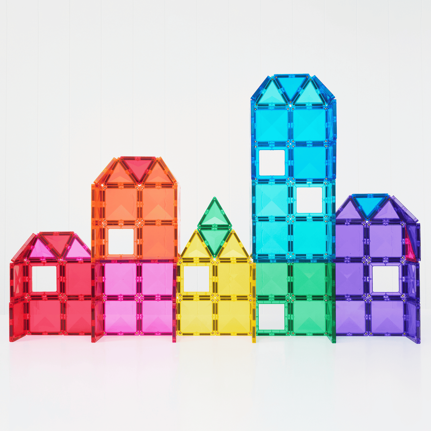 CONNETIX 104 Piece Bright Creative Pack | Magnetic Tiles