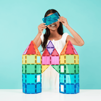 CONNETIX 104 Piece Bright Creative Pack | Magnetic Tiles