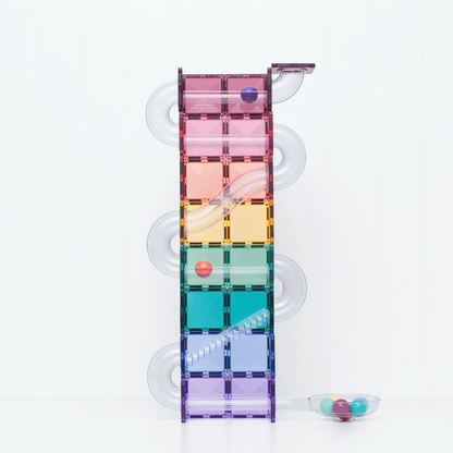 CONNETIX Ball Run Pastel Pack 114pc | Magnetic Ball Run