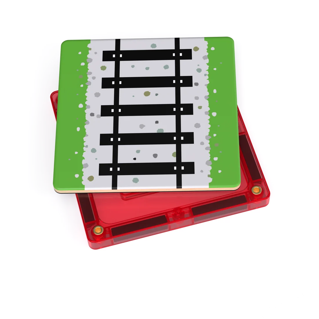 TileTek 36 Piece Topper Train Pack | Magnetic Tile Train Tracks