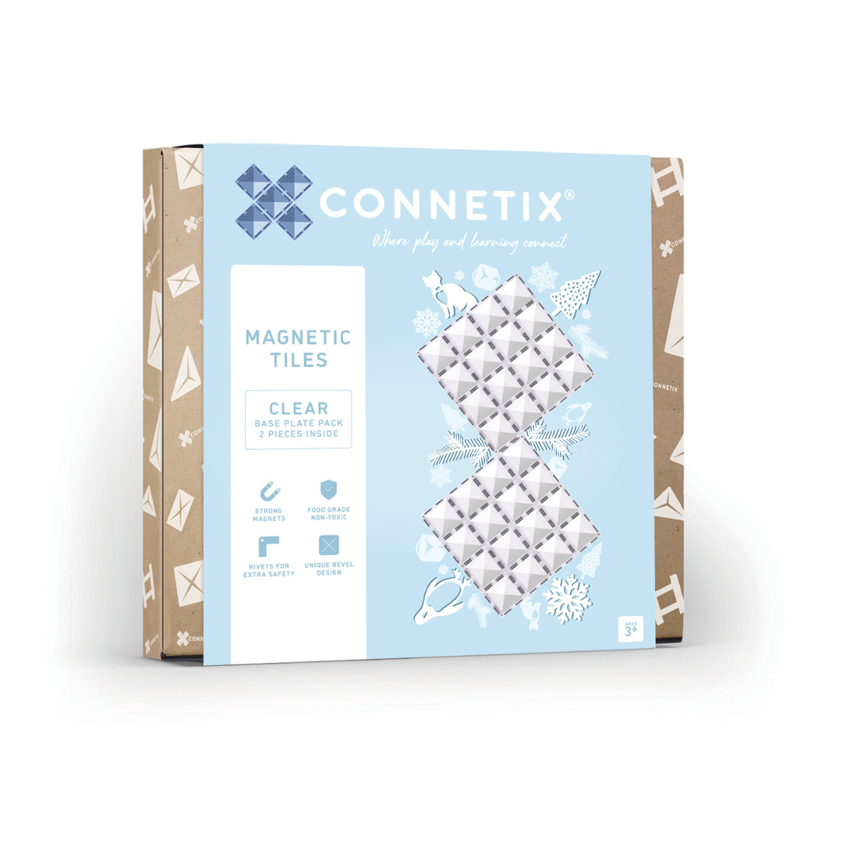 Box of Connetix magnetic tiles 