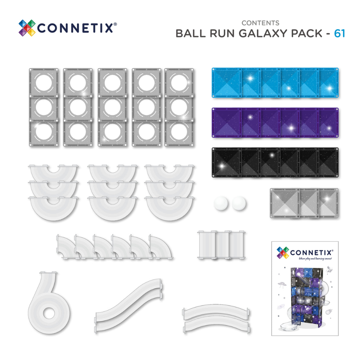 Connetix Ball Run Galaxy Pack
