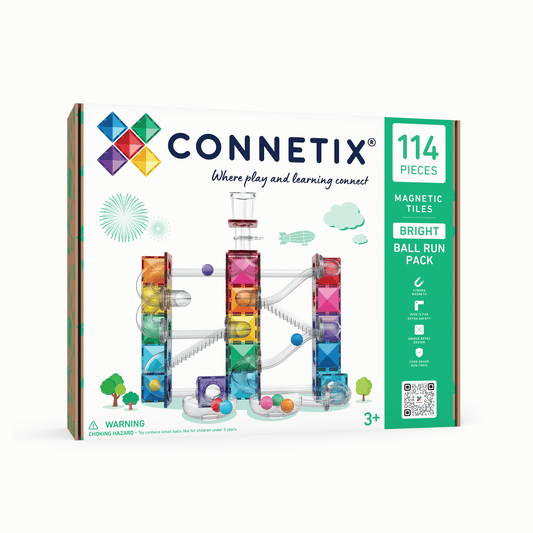 Connetix Bright Ball Run Pack - 114 pieces