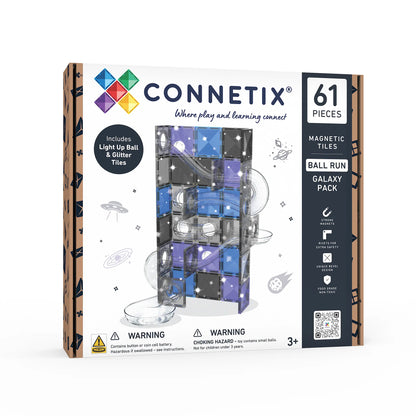 Connetix Galaxy Pack Ball Run magnetic tiles set