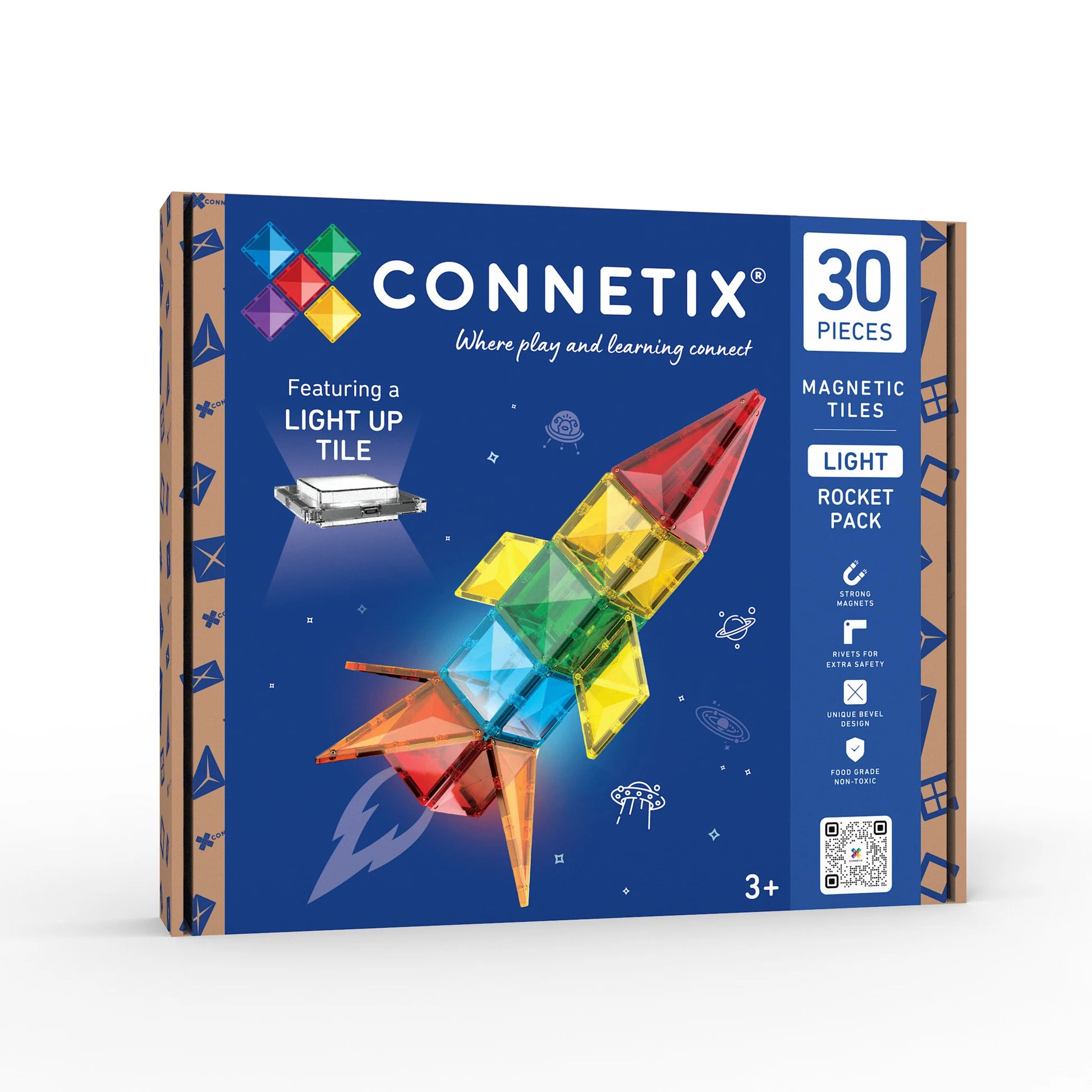Connetix Light Rocket Pack toy set