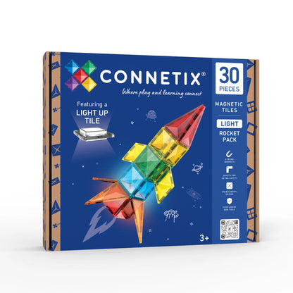 Connetix Light Rocket Pack toy set