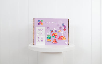 Connetix magnetic tiles packaging 