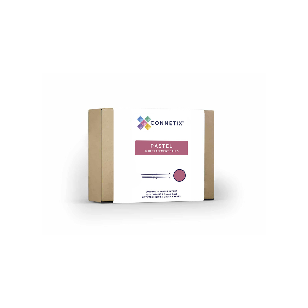 Connetix pastel replacement ball packaging 