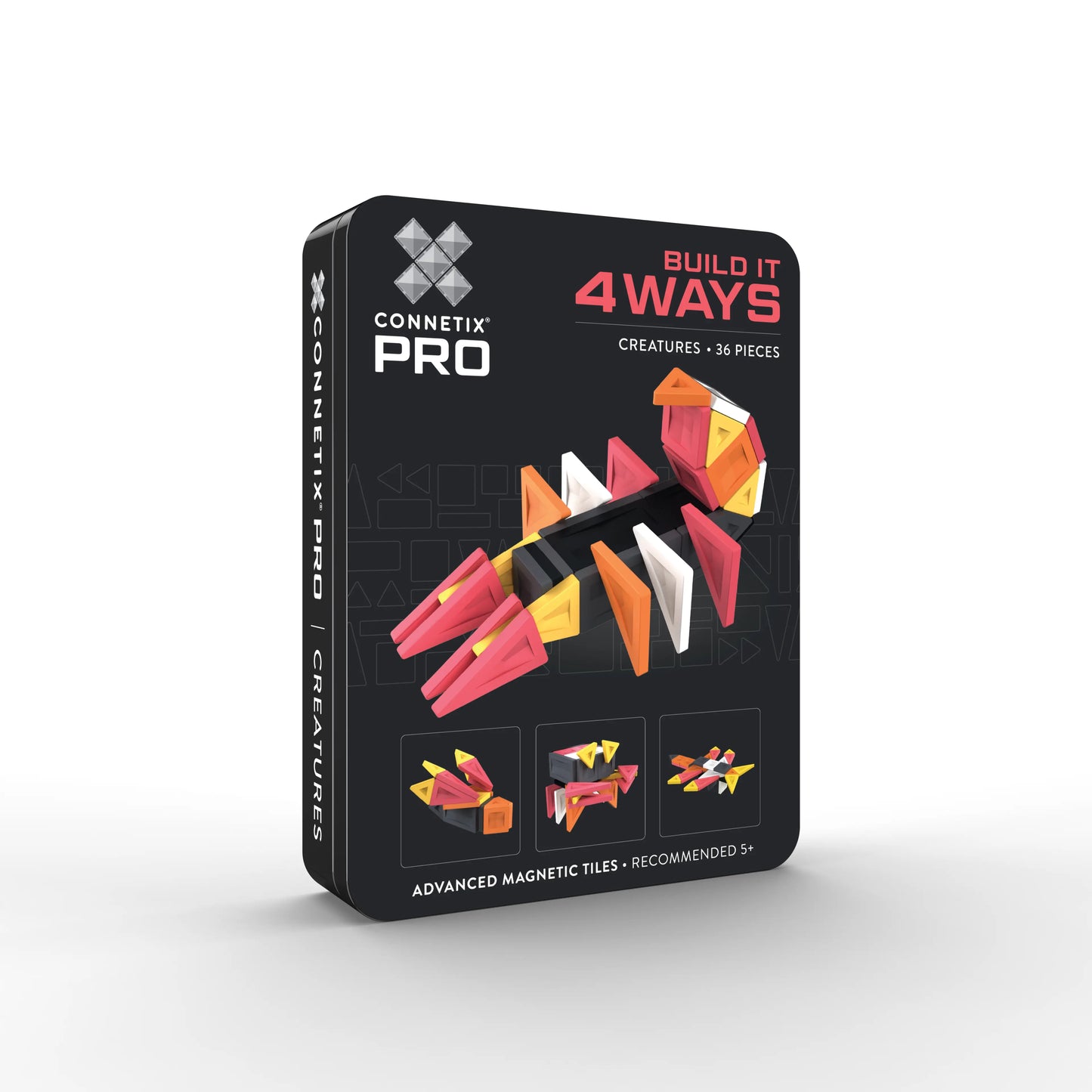 Connetix Pro Build It 4 Ways Creatures 36-piece magnetic building set 