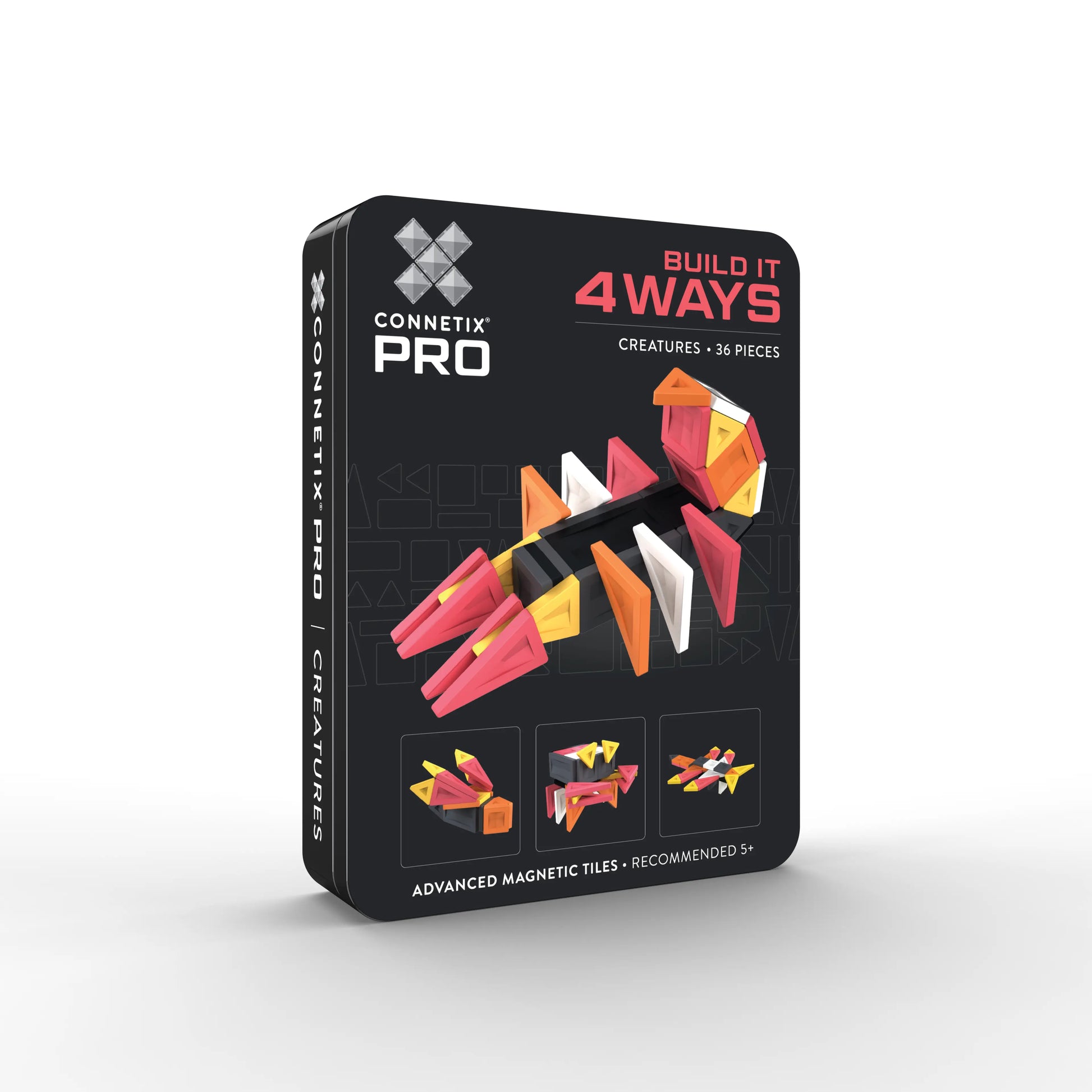 Connetix Pro Build It 4 Ways Creatures 36-piece magnetic building set 