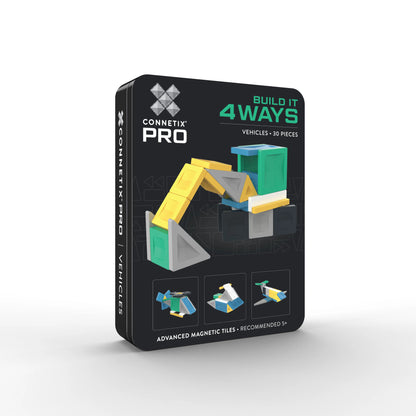 Connetix Pro Build It 4 Ways Vehicles toy box