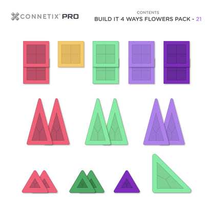 Build It 4 Ways Flowers Pack - 21