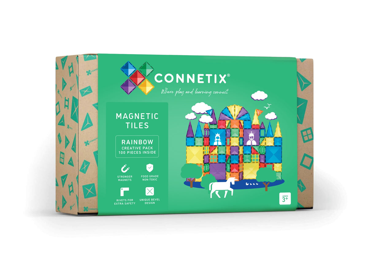Connetix Rainbow Creative Pack 100 Piece set packaging