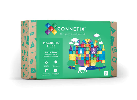Connetix Rainbow Creative Pack 100 Piece set packaging