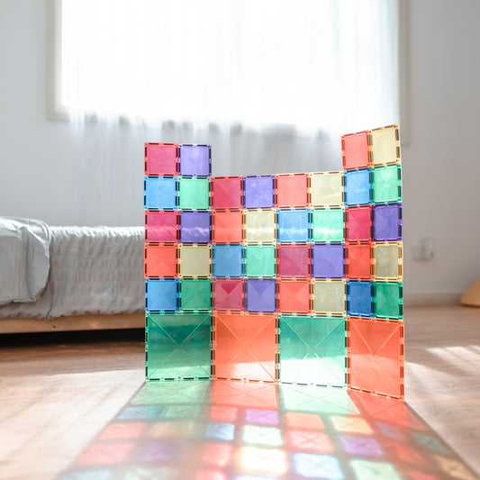 CONNETIX 40 Piece Rainbow Square Pack 