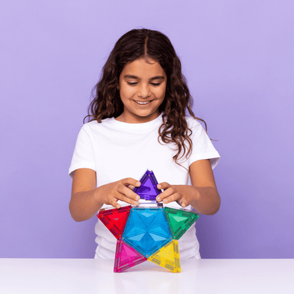 CONNETIX Light Star Pack 28 Piece | Light-Up Magnetic Tiles