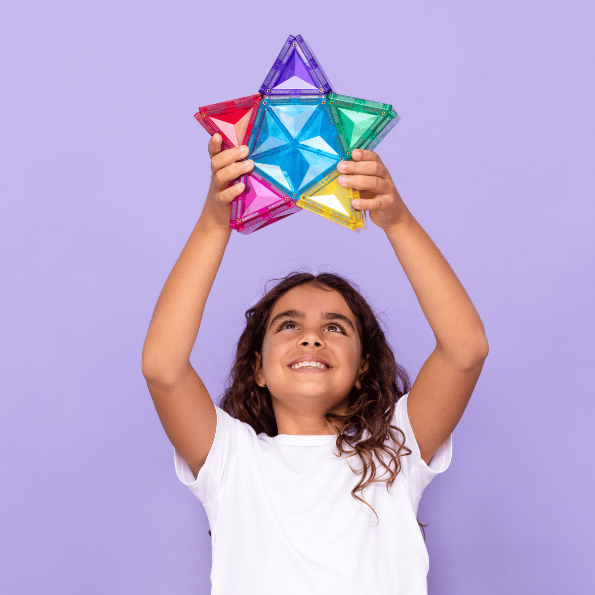 CONNETIX Light Star Pack 28 Piece | Light-Up Magnetic Tiles
