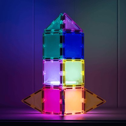 CONNETIX Light Star Pack 28 Piece | Light-Up Magnetic Tiles
