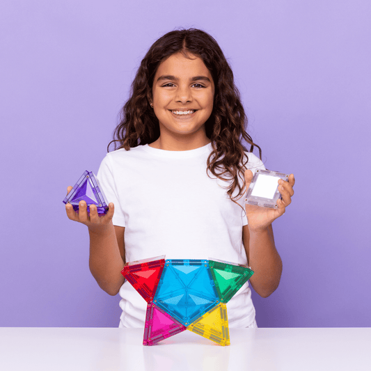 CONNETIX Light Star Pack 28 Piece | Light-Up Magnetic Tiles