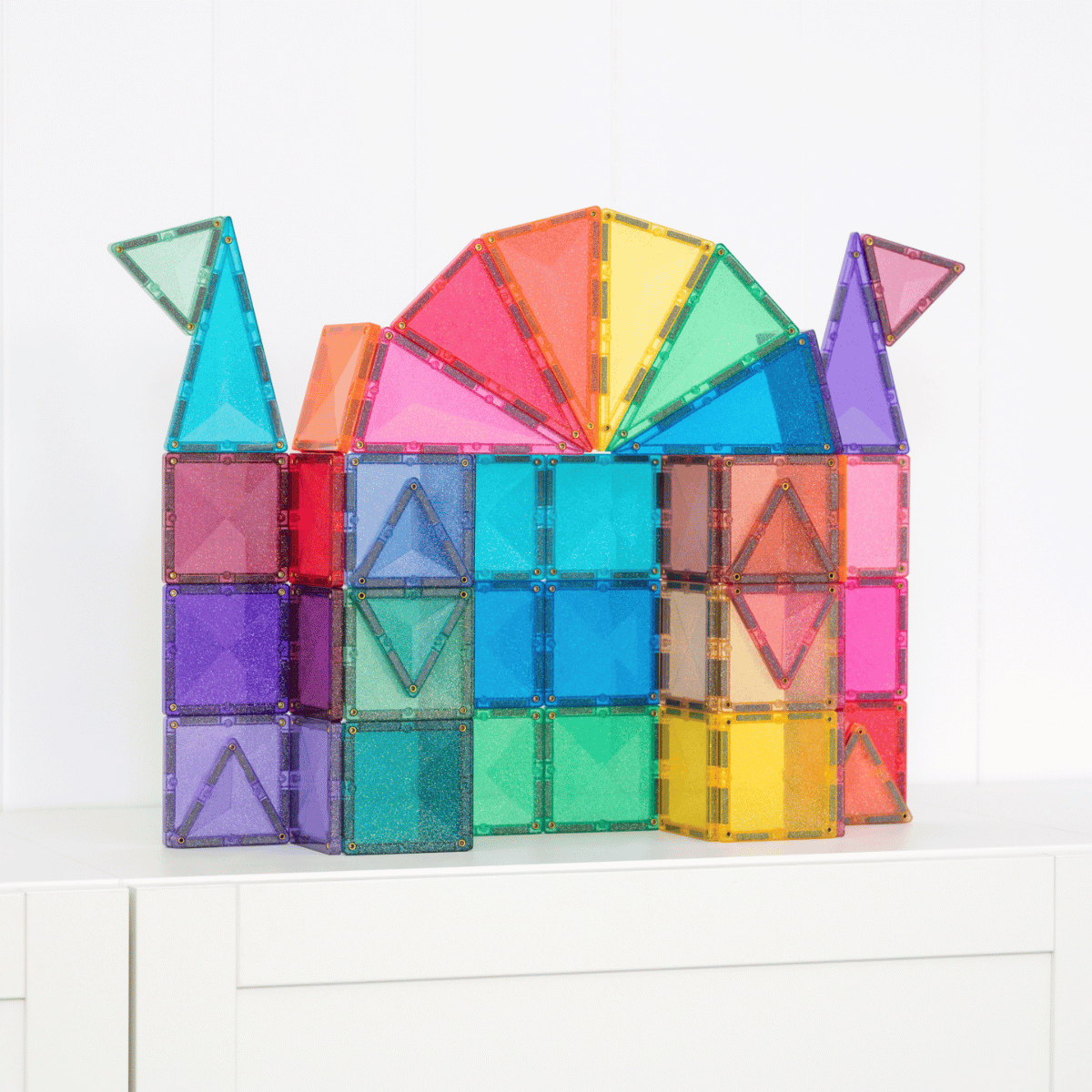 CONNETIX Light Star Pack 28 Piece | Light-Up Magnetic Tiles