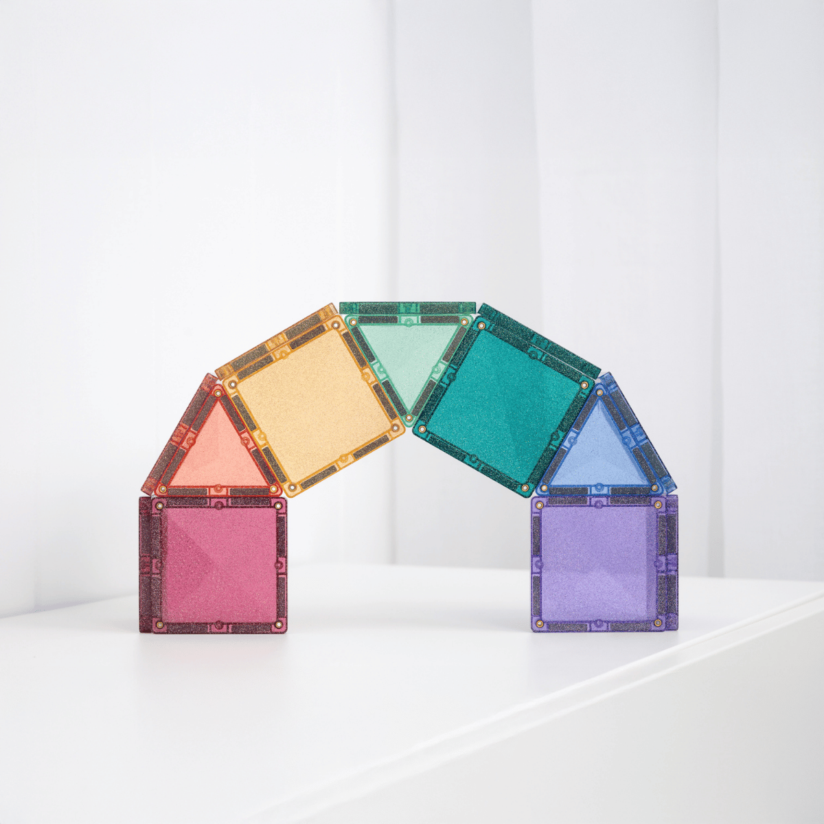 CONNETIX Light Star Pack 28 Piece | Light-Up Magnetic Tiles