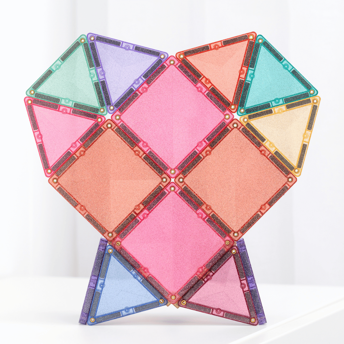 CONNETIX Light Star Pack 28 Piece | Light-Up Magnetic Tiles