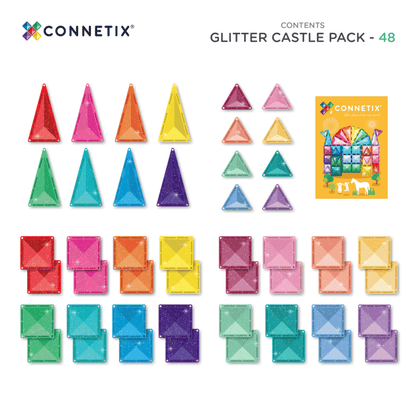 CONNETIX Light Star Pack 28 Piece | Light-Up Magnetic Tiles