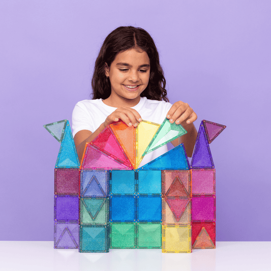 CONNETIX Light Star Pack 28 Piece | Light-Up Magnetic Tiles